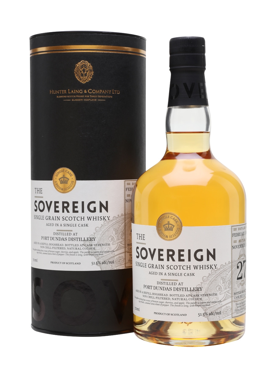 1990 Port Dundas 27 Years HL The Sovereign Single Grain