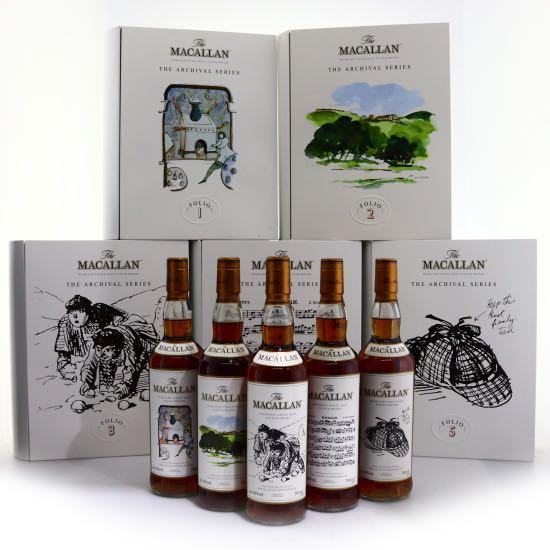 Macallan The Archival Series Folio 1 To 5 One Set Limited Edition Buy Cult Wine Whisky Online Store Singapore